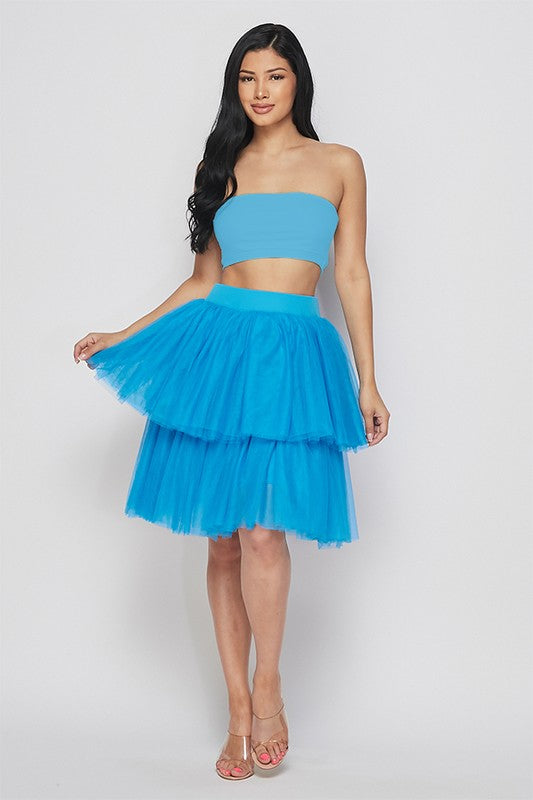 Women's Tiered Tutu Skirts with Lining