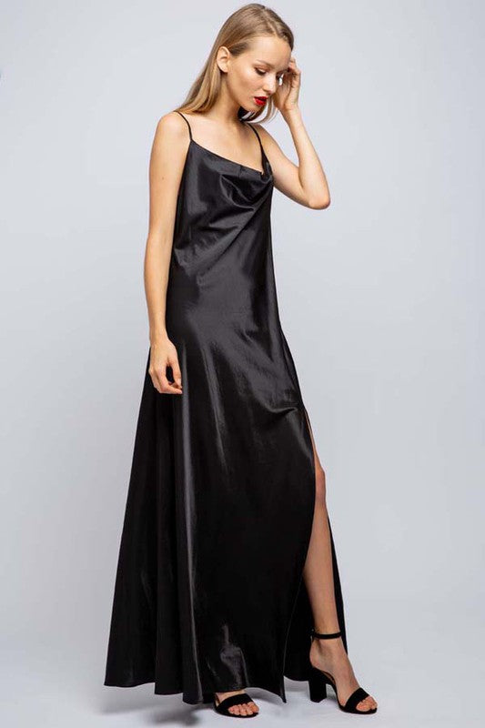Women's Slip Maxi Satin Dress