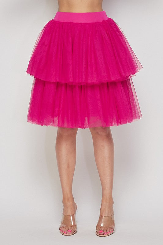 Women's Tiered Tutu Skirts with Lining