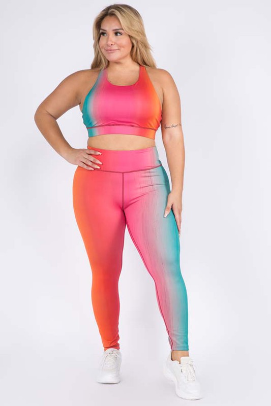 Sunny Haze Tie-Dye Activewear Sports Bra