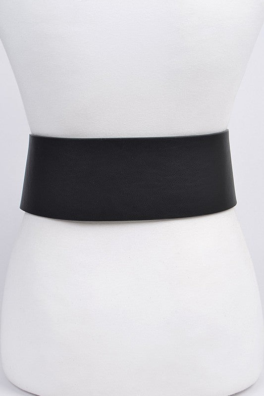 Gold Oversized Buckle Plus Size Belt