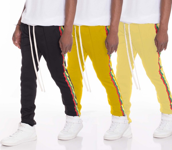 Men's Rasta Taped Track Pants