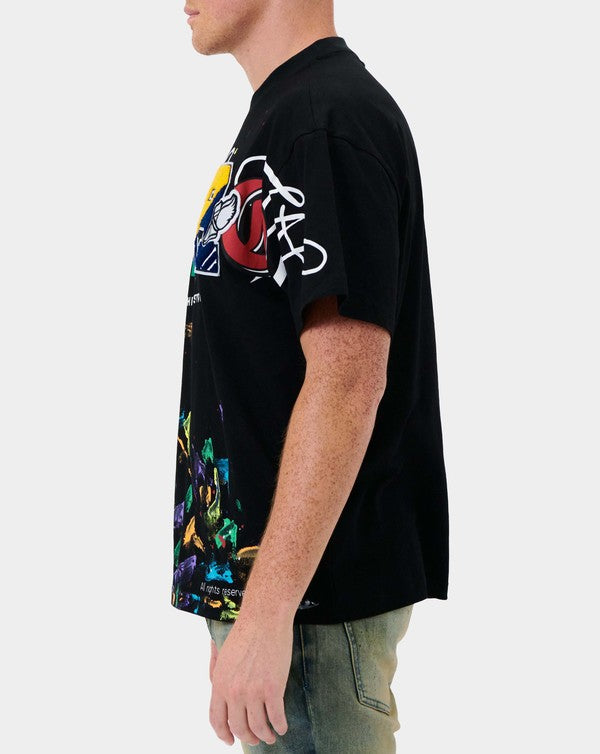 Men's Causal Chenille Patch Shirt