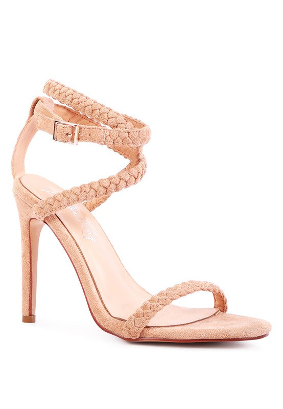 Sherri Suede Stiletto Sling Back Heel Sandals