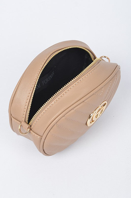 Chain Accent Crossbody Handbag