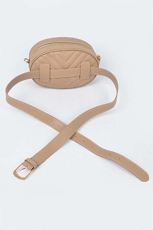 Chain Accent Crossbody Handbag