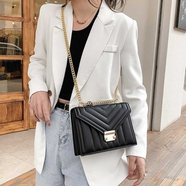 Roxy Shoulder Quilted Design Handbag