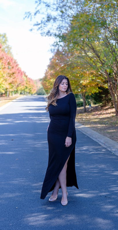 Women's Bodycon Asymmetrical Maxi Dress