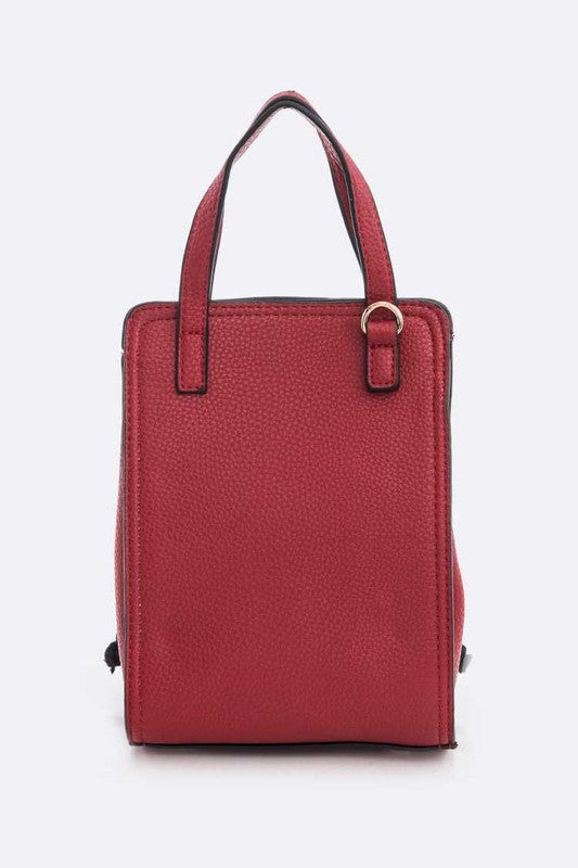 Lady In Glasses Convertible Crossbody Bag