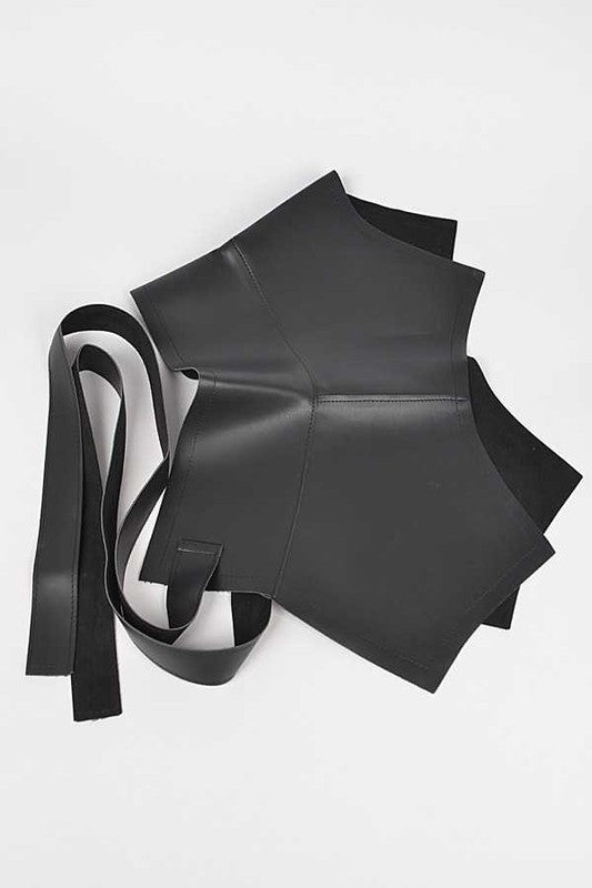 Faux Leather Wrap Around Tie Belt