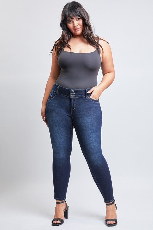 Junior Plus " Wanna Betta Butt" Mid-Rise Skinny Jean