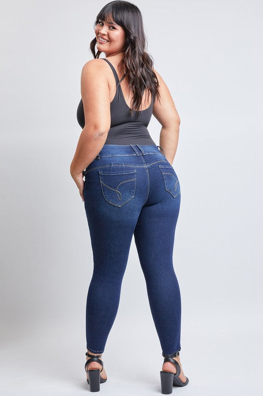 Junior Plus " Wanna Betta Butt" Mid-Rise Skinny Jean
