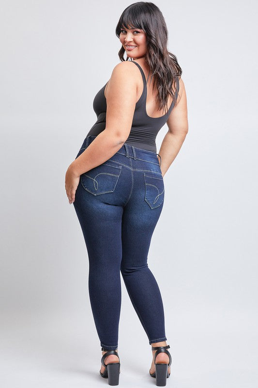 Junior Plus " Wanna Betta Butt" Mid-Rise Skinny Jean