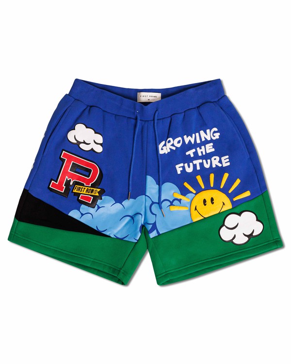 Men's Think Green Cut and Sew Graphic Shorts