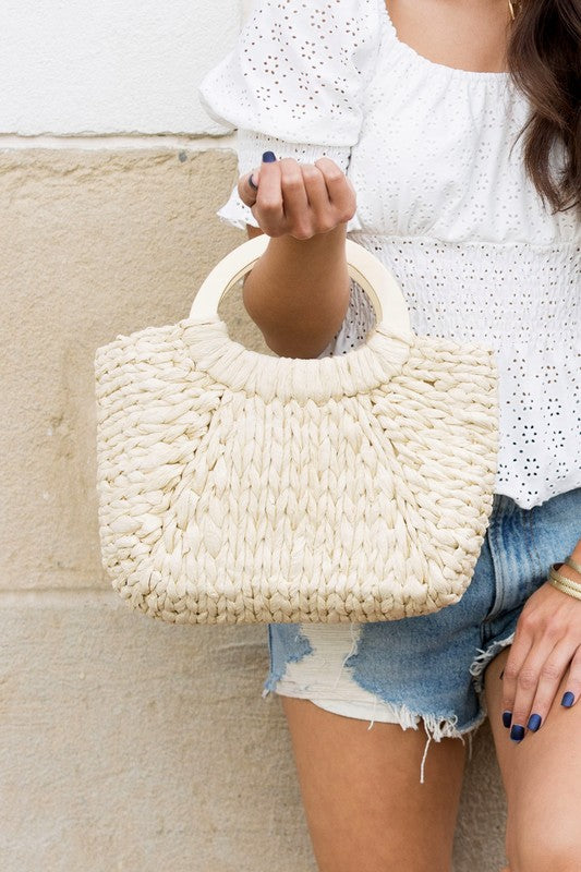 Woven Straw Tote