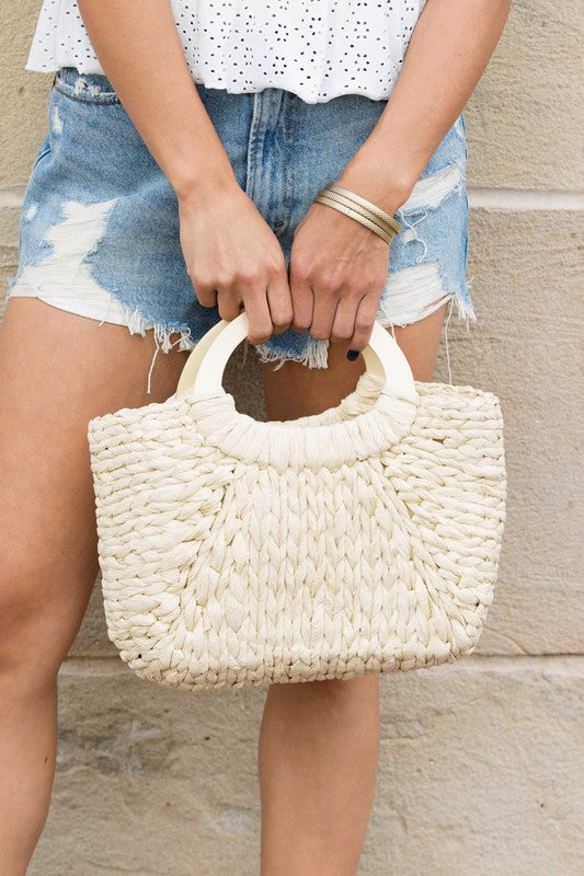 Woven Straw Tote