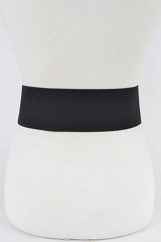 Leopard Print Iconic Buckle Stretch Belt