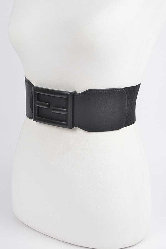 Tonal Buckle Elastic Belt