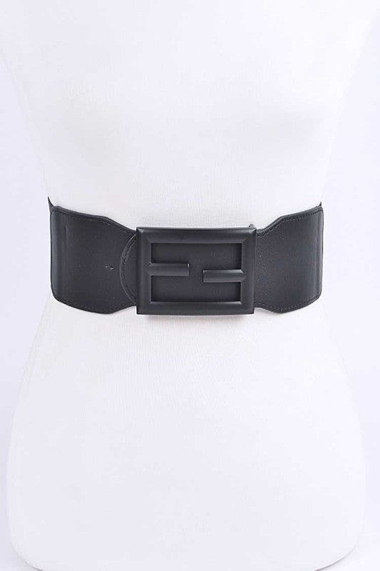 Tonal Buckle Elastic Belt