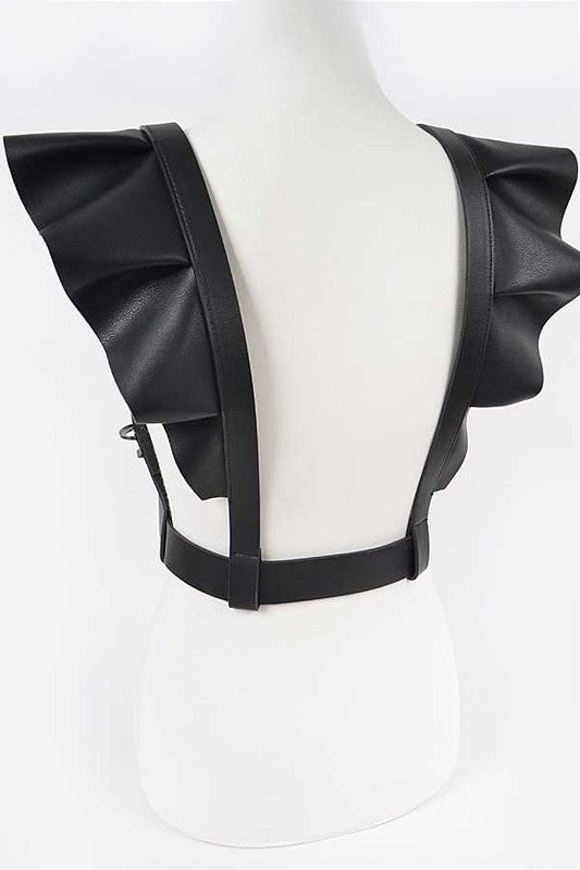 Ruffle Sleeve Harness Belt