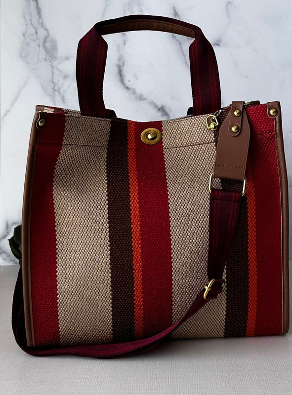 Stripe Tote Bag