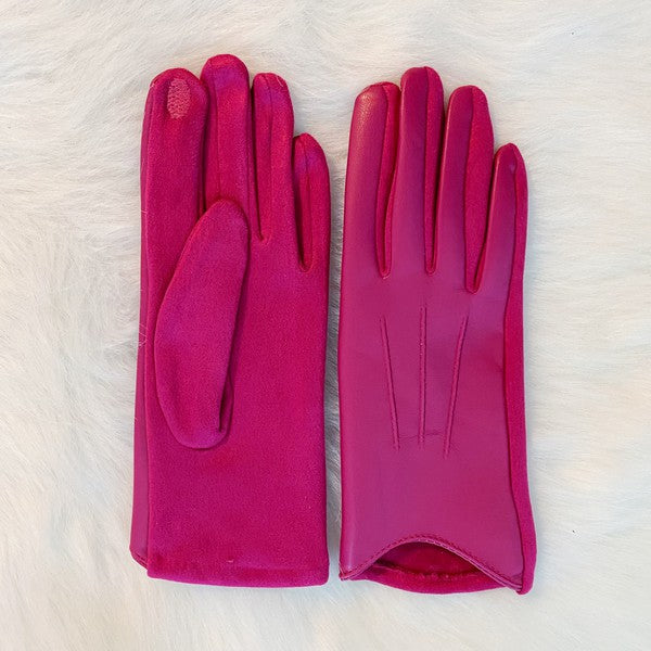 Buttered Vegan Leather Motorcycle Gloves