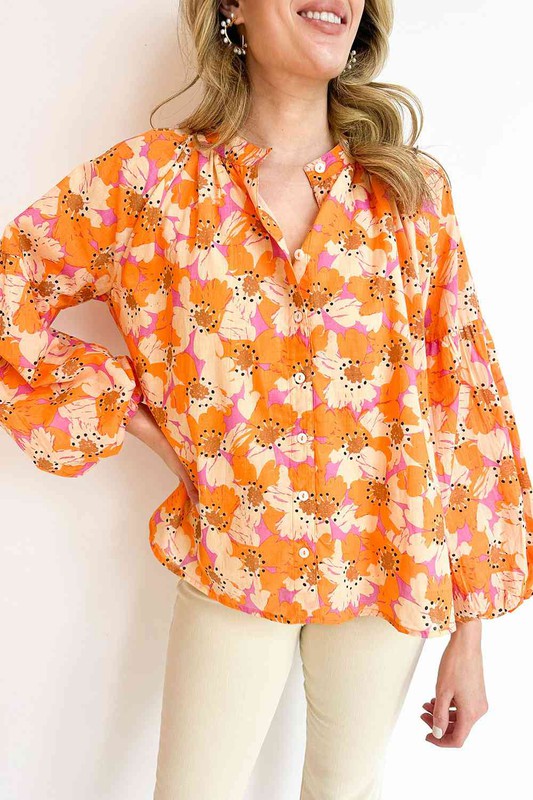Ashley Balloon Sleeve Blouse