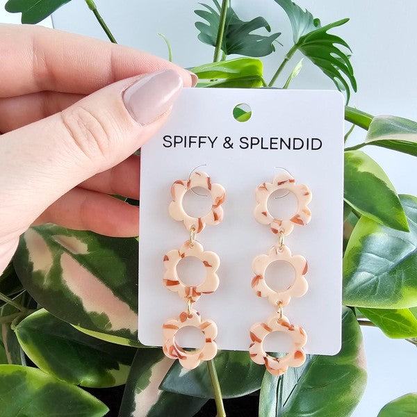 Delilah Peach Earrings