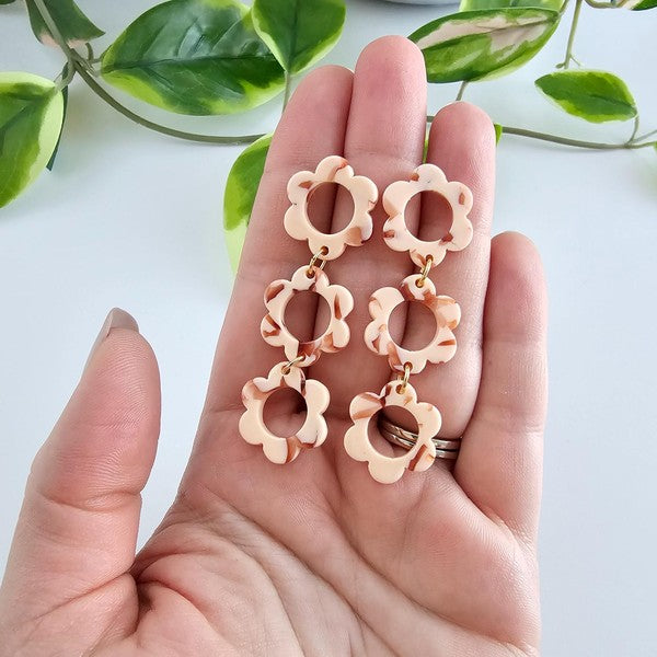 Delilah Peach Earrings
