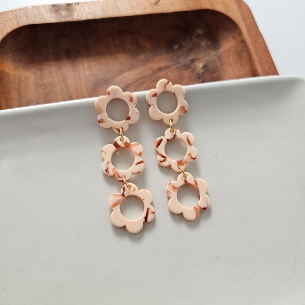 Delilah Peach Earrings