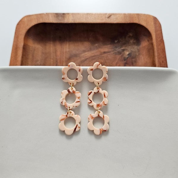 Delilah Peach Earrings