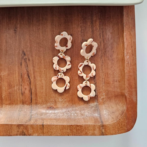Delilah Peach Earrings