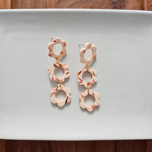 Delilah Peach Earrings