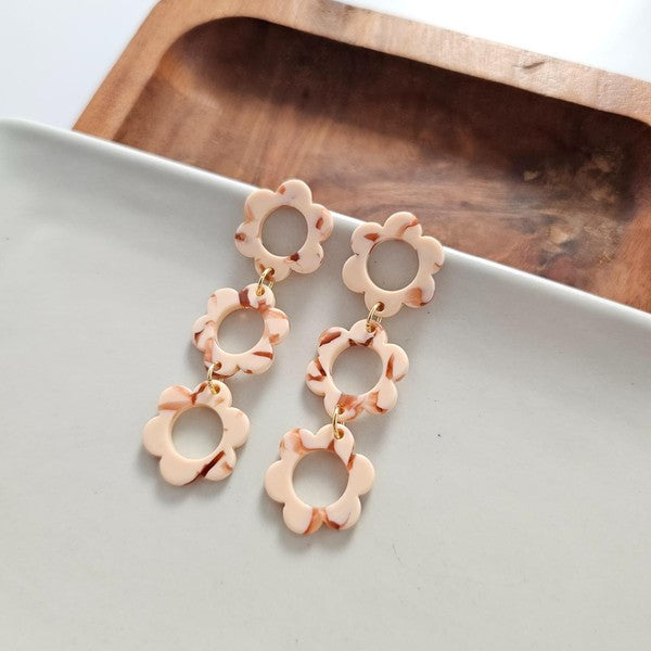 Delilah Peach Earrings