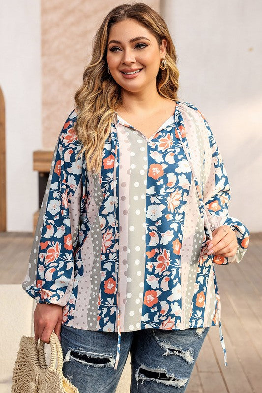 Plus Size Irene Floral Top