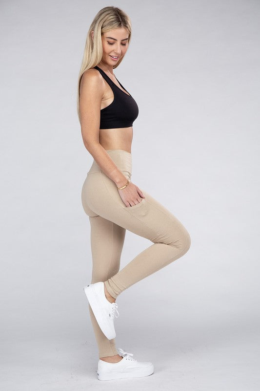 Women's Active Leggings Featuring Concealed Pockets