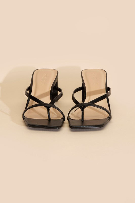 Gadget's Thong Mule Heels