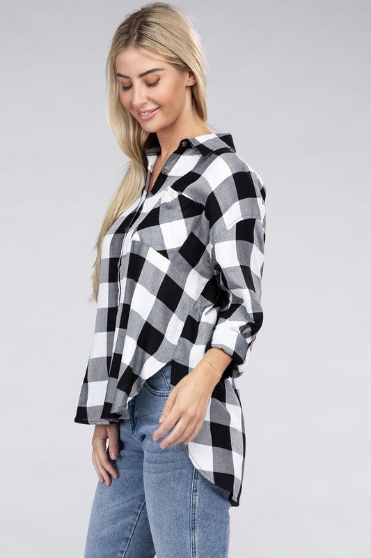 Women's Classic Plaid Flannel Shirt