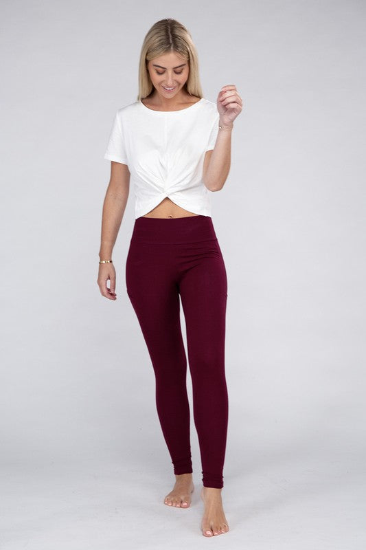Women's Active Leggings Featuring Concealed Pockets