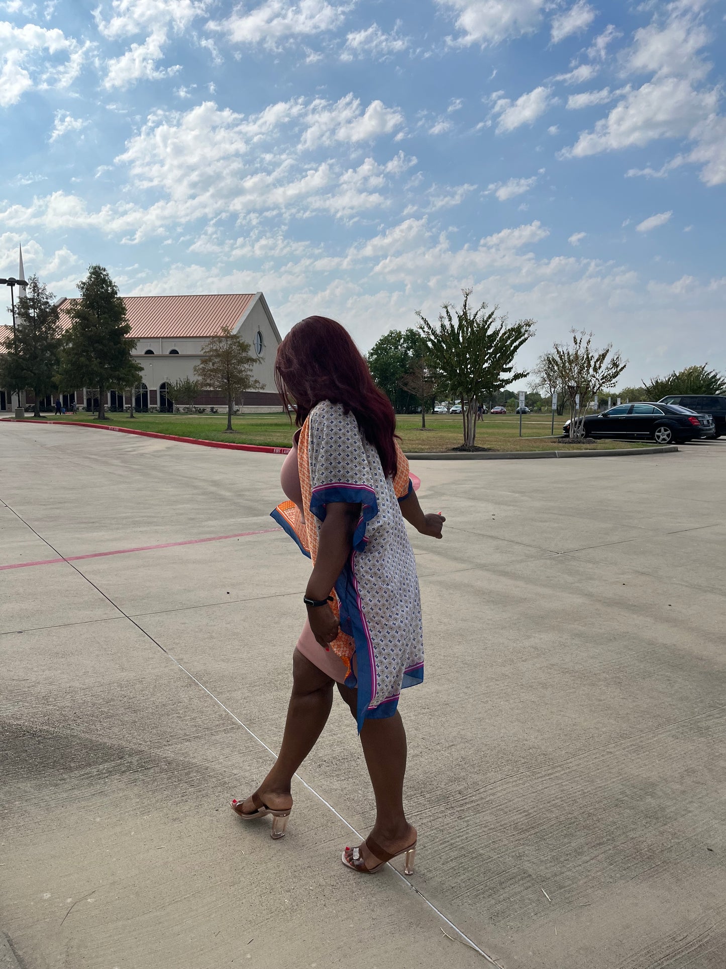Mosaic Pattern Kimono Top