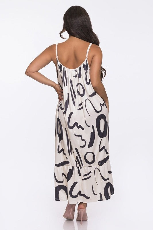 Women's Spaghetti Strap Loose Fit Maxi Dress