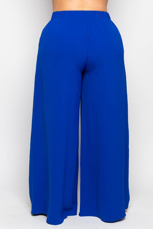 Plus Size Wide Leg Pleated Pants