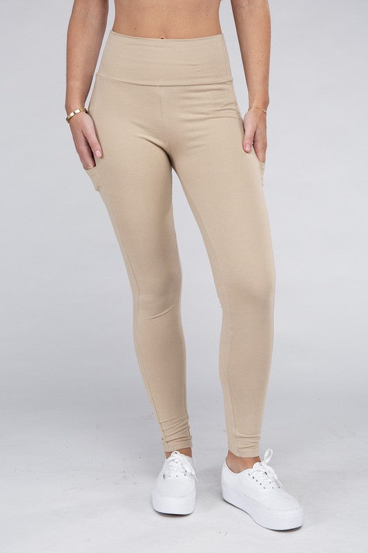 Women's Active Leggings Featuring Concealed Pockets