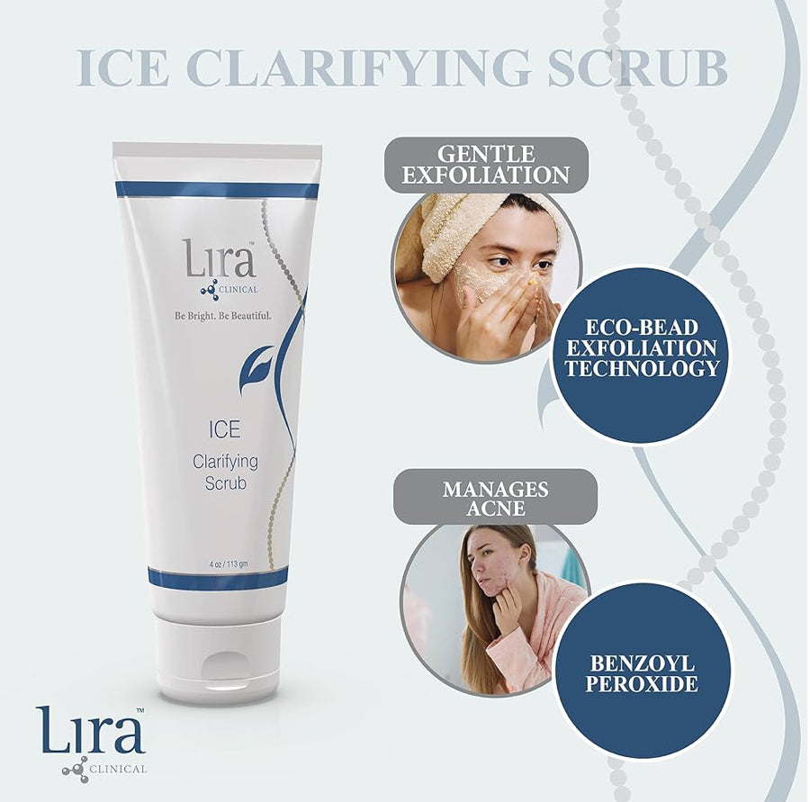 Lira Clinical ICE Clarifying Exfoliating Scrub with PSC