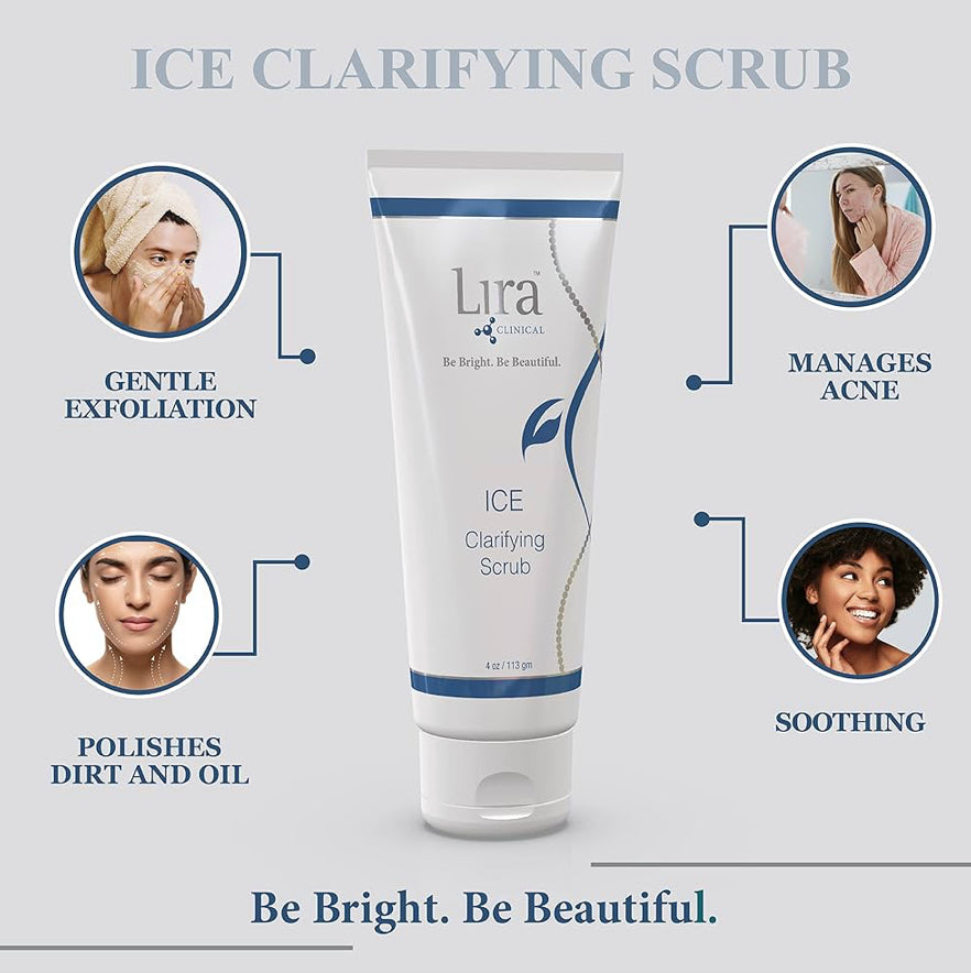 Lira Clinical ICE Clarifying Exfoliating Scrub with PSC