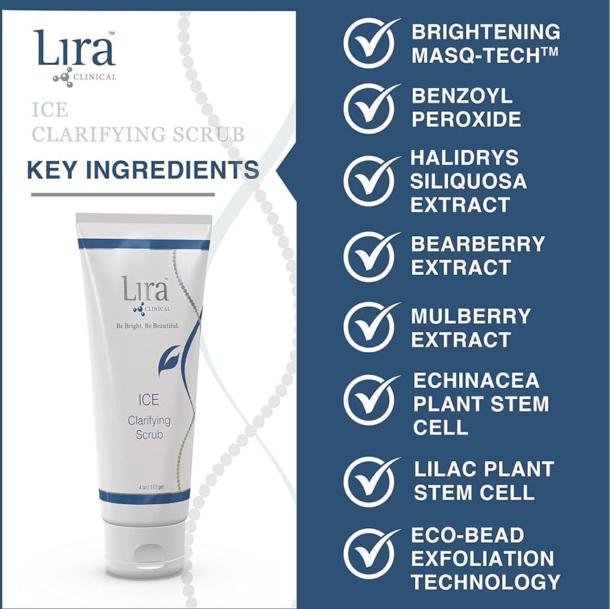 Lira Clinical ICE Clarifying Exfoliating Scrub with PSC