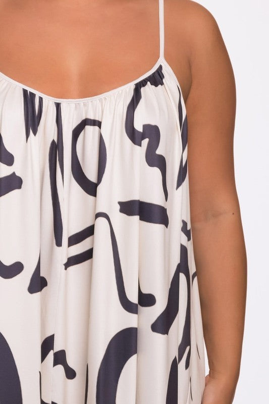 Women's Spaghetti Strap Loose Fit Maxi Dress