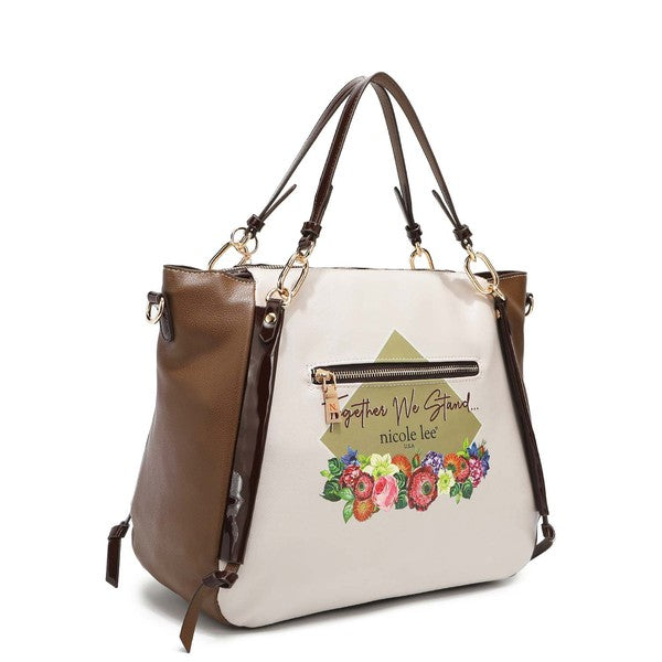 Nicole Lee Together We Stand Tote Handbag
