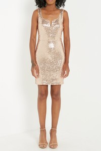 Women's MaiTai Sequin Bodycon Rose Gold Dress