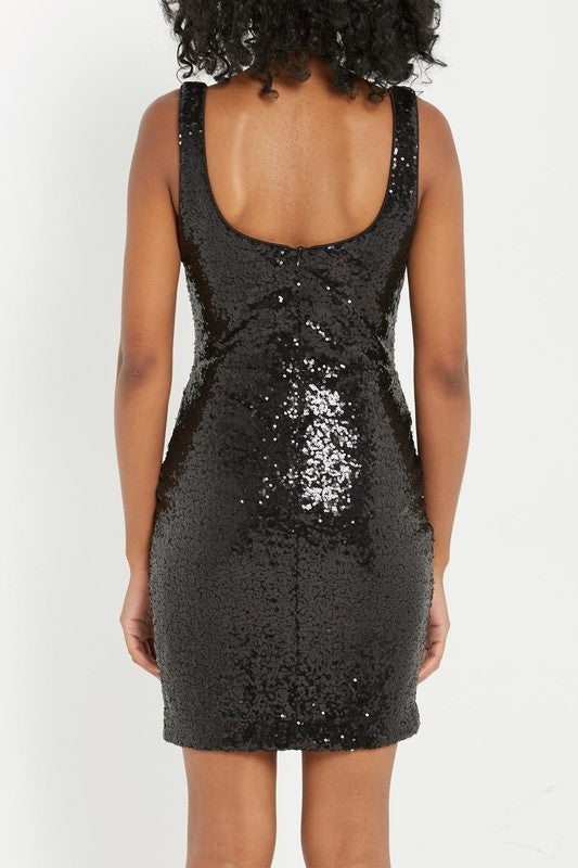 Women's MaiTai Sequin Bodycon Rose Gold Dress